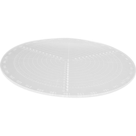 Compas rond à graduations transparentes en acrylique pour le travail du bois, outil de dessin de cercles, diamètre 30 cm / 11,8 pouces (1/5)