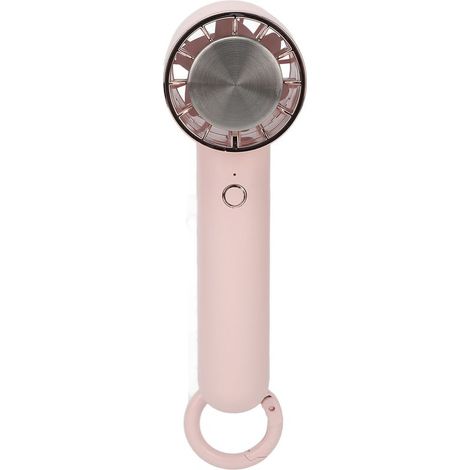 Ventilateur personnel rechargeable USB, portable et rafraîchissant, avec 3 vitesses réglables, idéal pour les voyages, l'intérieur et l'extérieur (rose). (1/5)