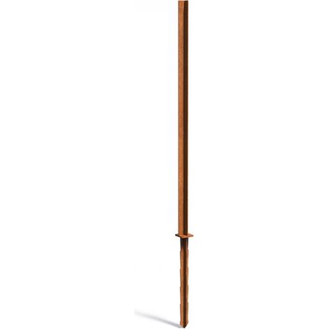 Adezz Paneelstange CPP1 Cortenstahl 10,6x270cm Pfosten für Sichtschutz Gartenpaneel Cortenstange
