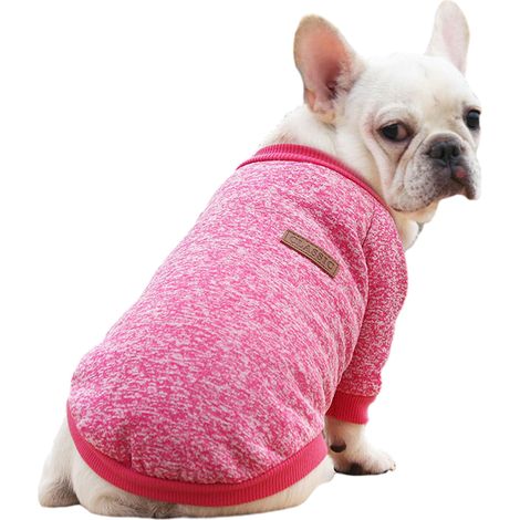 1 pull pour chien, cardigan épais en maille, chaud et doublé laine, taille M, adapté chiens chats petits et moyens (1/5)