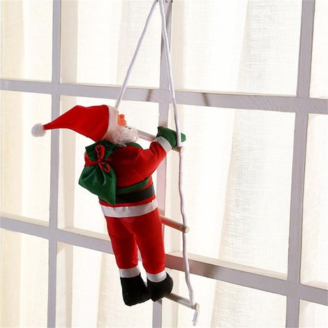 Weihnachtsanhänger Weihnachtsmann Treppensteigende Dekoration Weihnachtsbaumschmuck für drinnen und draußen (1/5)