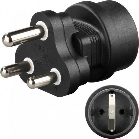 CONECTICPLUS Adaptateur de prise électrique France vers Afrique du sud