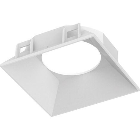 Ideal Lux Faretto Quadrato Zeus 1 luce Bianco Materie Plastiche