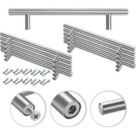 Randaco Schrankgriff Möbelgriffe Küchengriffe Türgriff Küchengriff 220x160x10MM 50 Stück