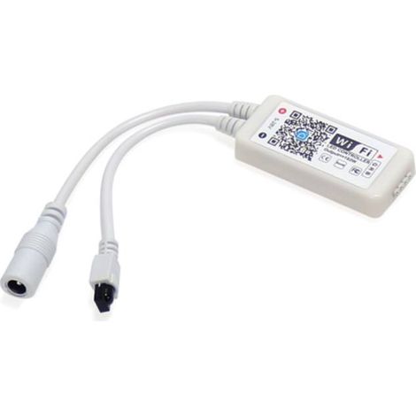 IluminaShop - Controlador WiFi para Tiras LED RGB 192W 12/24VDC compatible con Google Home y Alexa (1/3)