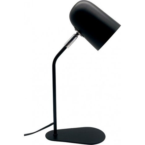 Lampada da tavolo regolabile e orientabile didac 1xe14 nero 40x10x20 cm