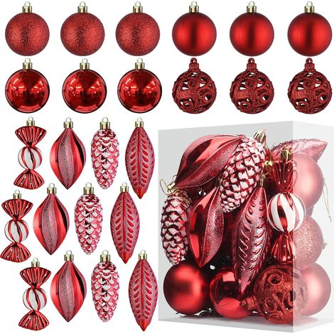 Intérieur Ornement Sapin Artificiel, les Décorations de Noël, Boules Noël, Ornement de Noël, Fête, Boule Sapin (1/5)