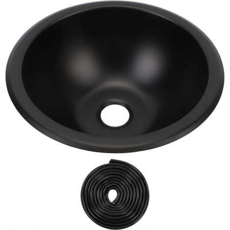 9 X 4in 304 Evier Rond en Acier Inoxydable Facile à Nettoyer 40mm Orifice de Drainage Lave Main pour RV Camper Bateau Caravane (1/5)