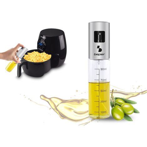BEPER C102SPE001 Spruzzino per Olio con Contenitore in Vetro Graduato, per Friggitrice Aria (1/4)