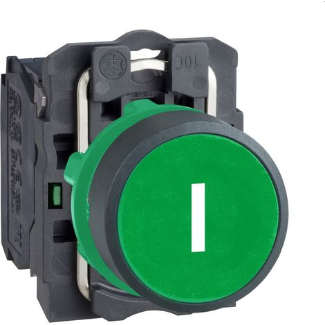 Harmony bouton-poussoir vert Ø22 - à impulsion affleurant - 1F - XB5AA3311 (1/3)