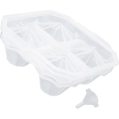 à glaçons en forme de cristal créatif avec couvercle pour boules (1/5)