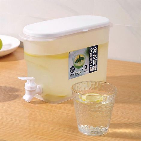 Carafe isotherme de 3,5 L de qualité alimentaire avec robinet, idéale pour les boissons, jus et autres gourmandises. Distributeur d'eau et robinet de cuisine. (1/4)