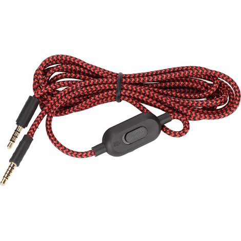 Câble de casque avec microphone intégré et contrôle de volume pour Logitech G433 G233 G Pro X PC téléphone (1/5)
