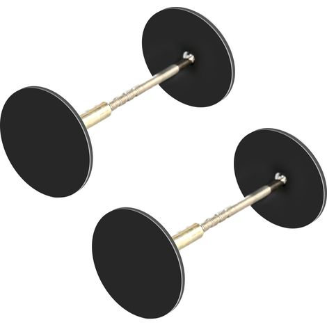 Set de couvercles de trous de poignée, bouchon de porte rond décoratif, remplisseur de trou métallique, plaque de couvercle pour poignée de porte, réparation de trou de serrure et de porte pour (1/5)