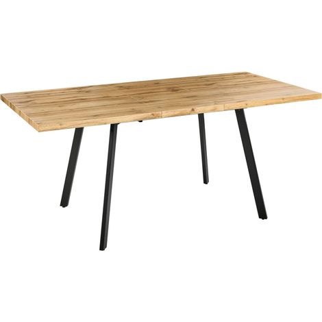 Extending Dining Table HARLOW Brown 140/180 cm 90 cm (1/5)