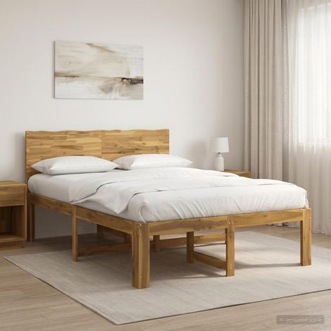 Cama doble con cabecero ROSTOCK Blanco 120 x 200 cm (1/5)