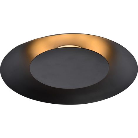 Lucide FOSKAL - Deckenleuchte - Ø 34,5 cm - LED - 1x12W 2700K - Schwarz (1/5)