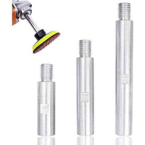 3 Pièces Bielle d'Extension de Meuleuse d'Angle, M14 Rallonge de Meuleuse d'Angle, Barre de Connexion pour Polisseuse 75mm, 100mm, 140mm Adaptateurs B (1/5)
