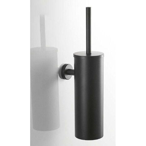 Brosse de Toilette, Brosse de Toilette et Récipient en INOX Mural et Support avec Couvercle, Manche Longue Accessoires de Sall (1/4)