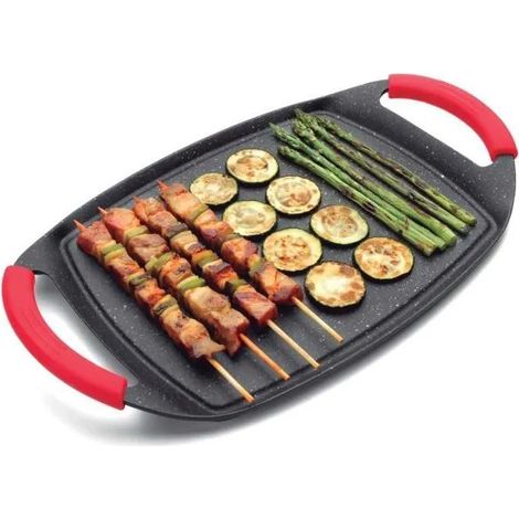 Plancha grill lacor grau 29x22.5 cm steinlegierung aluminium