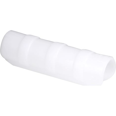 50-teiliges Set weißer Gewächshausrahmenrohre und Folienklemmen (8 cm) (1/5)