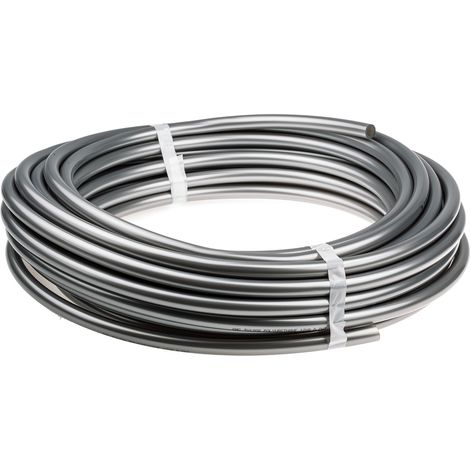 Tuyau à air comprimé SMC, 12mm x 8mm x 20m Argent en Polyuréthane ( Prix pour 1 )