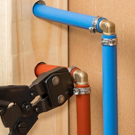 10 fascette stringitubo a doppia orecchio da 13-15 mm - Anelli di crimpatura a O in acciaio inox 304 - Per collegamenti di linee di carburante e gas - Colore argento (1/4)