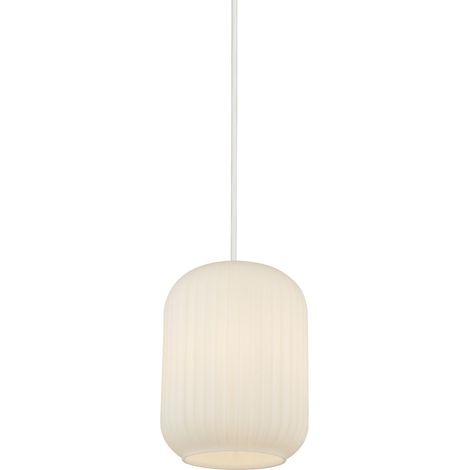Searchlight Pearl Suspension en verre dépoli blanc, douille E27 (1/4)