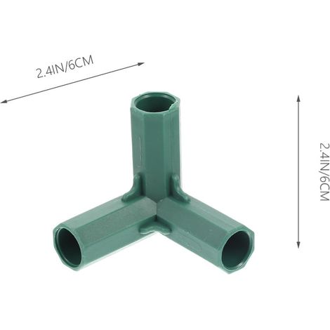 Ensemble de 20 connecteurs de support de jardin en ABS (16 mm) pour la fixation et le support – accessoires de jardin robustes et durables