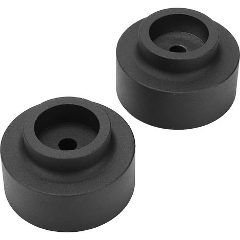 Lot de 2 kits de rehaussement arrière auto 1,5 pouces en fer noir pour Dodge Ram 1500 4x4 2009-2018 (1/5)