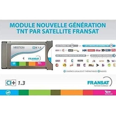 Récepteur Satellite - Neotion - ACY-MCVF-0302 - PCMCIA - CI+ - Blanc
