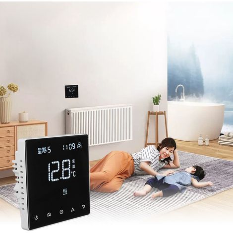Climatiseur intelligent, régulateur de température à base d'eau, pompe à chaleur air-air, panneau de température, liaison, fonction de communication sans fil WIFI 485, 220V. (1/5)