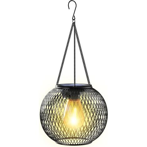 Lanterne Solaire Exterieur Jardin,Lumière Solaire Exterieur Jardin Suspendues en Métal Lanterne Solaire Deco Jardin Exterieur (1/5)