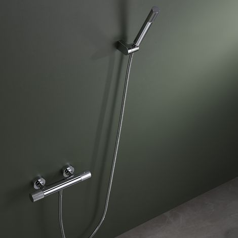Imex -  Grifo Ducha y Bañera Termostatico  Cromado Serie Line