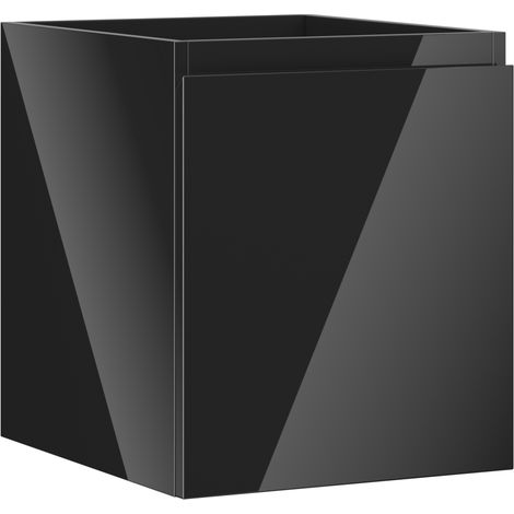 Mexen Orio armadietto da bagno sottolavabo 40 cm, 1 cassetto, nero lucido - 91A10-04047-1-BF70 (1/5)