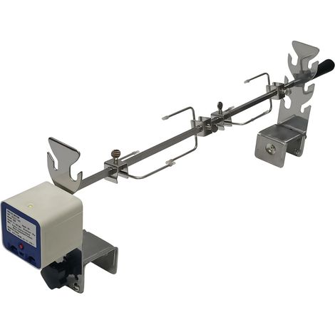 Kit de rôtissoire universel de rechange 5078a - Installation rapide - Portable - Pour camping, barbecue - Trois hauteurs - Longueur réglable - Accessoire de rôtissoire - Fourchette à poulet (1/5)