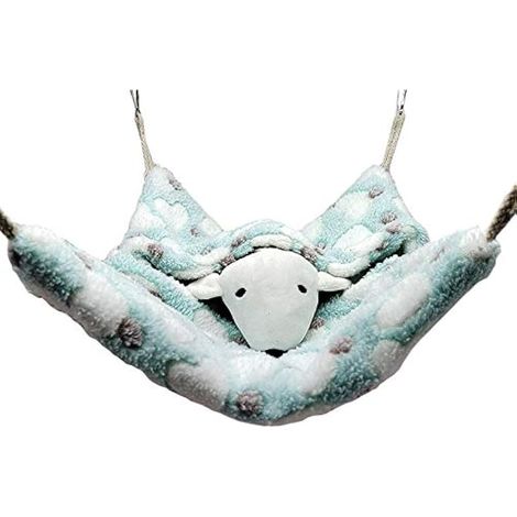 Sac de couchage à suspendre en forme d'enveloppe pour petit animal domestique - Sac de couchage pour cage à sucre - Hamac pour cochon d'Inde - Accessoires de literie pour animal domestique (1/5)