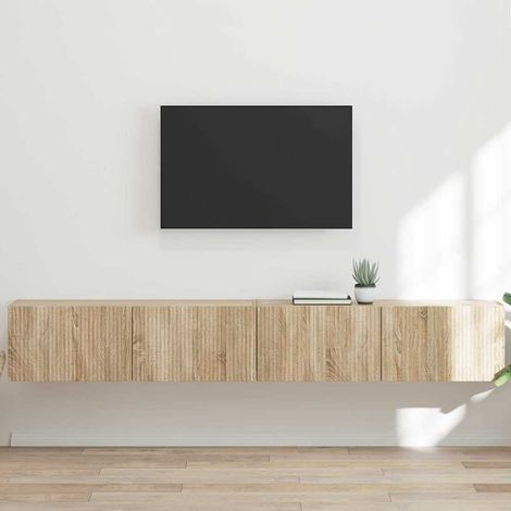 TV-Wandschrank 2 pcs Sonoma 98 x 31 x 29,5 cm Holzwerkstoff