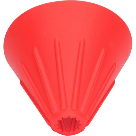 Filtre à café pliable et réutilisable en silicone rouge, idéal pour les voyages, le camping, le bureau et la maison. (1/5)