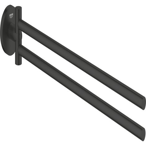 Grohe QuickFix Start - Handtuchhalter, schwarz matt 411832430 (1/3)