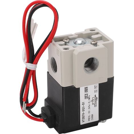 Électrovanne à vide pneumatique haute fréquence à deux positions et trois voies, type SMC DC24V G1/8
