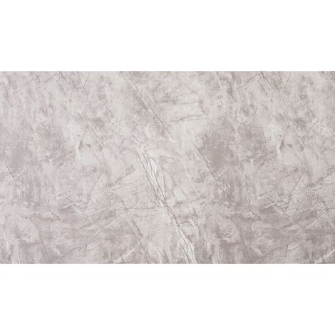 Pannello decorativo autoadesivo in PVC, grigio pietra, 280x60 cm (1/2)