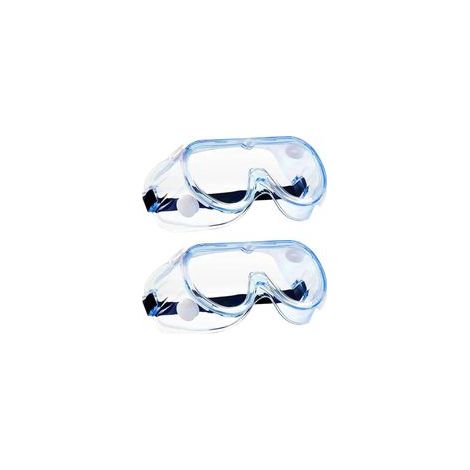 2 PCS Surlunettes de Sécurité, Lunette de Protection Travail, Lunettes de Protection AntiRayures AntiBuée Lunettes de Sécurité Transparentes Safety Glasses Surlunettes de Protection pour Laboratoire (1/5)