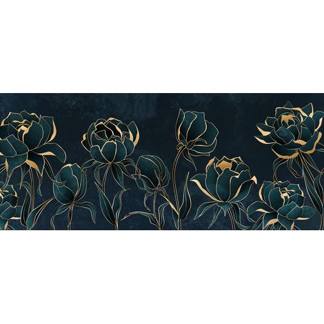 Papier peint panoramique - Fleurs - 130 cm x 55 cm (1/2)