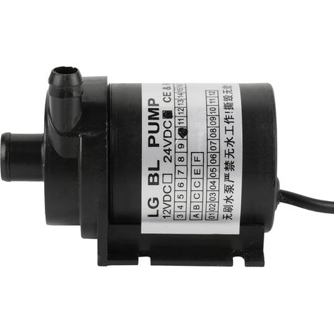 Pompe à eau sans balais 24V 10W, circulante silencieuse, résistante aux hautes températures, couleur noire (1/5)