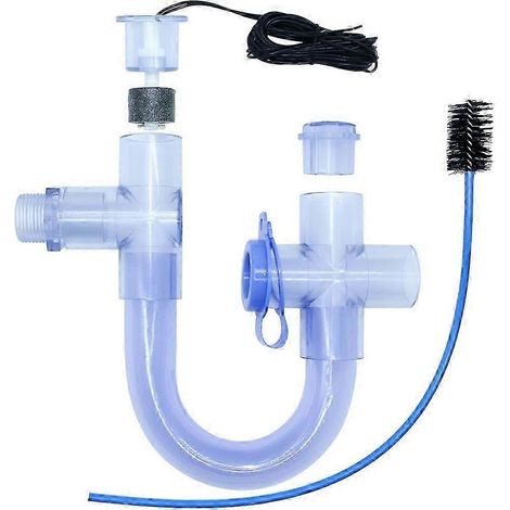 Piège à condensats avec interrupteur de trop-plein intégré, compatible avec les systèmes de chauffage, ventilation et climatisation (CVC) - Kit de drainage intelligent en U standard en PVC de 3/4 pouc (1/5)