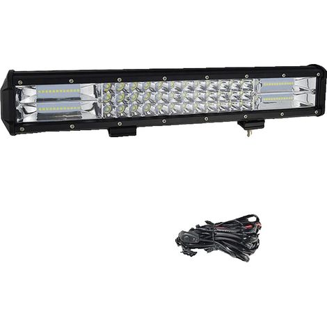 Barra luminosa a LED, tripla fila, fascio combinato, 252W con cablaggio (1/2)