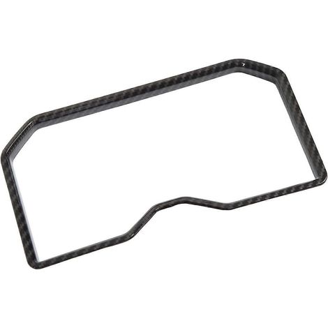 Zierrahmen für vorderen Abflussbecherhalter aus Kohlefaser, Mittelkonsolenarmlehnen-Becherhalterverkleidung für Abfluss (1/5)