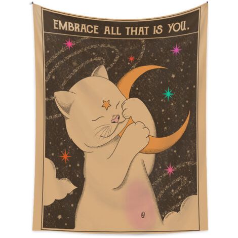 BUNTHAUS 150x200cm Tapisserie de fond Chat Chats, Tapisserie décorative, Tapisserie de style mignon, Toile de fond (1/5)
