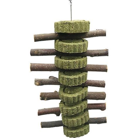 Kaninchen-Kauspielzeug, Graskuchen, natürliche und schadstofffreie Käfigleckerlis (1/4)